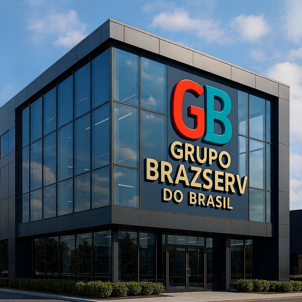 Sede e identidade visual da Construtora Brazserv do Brasil